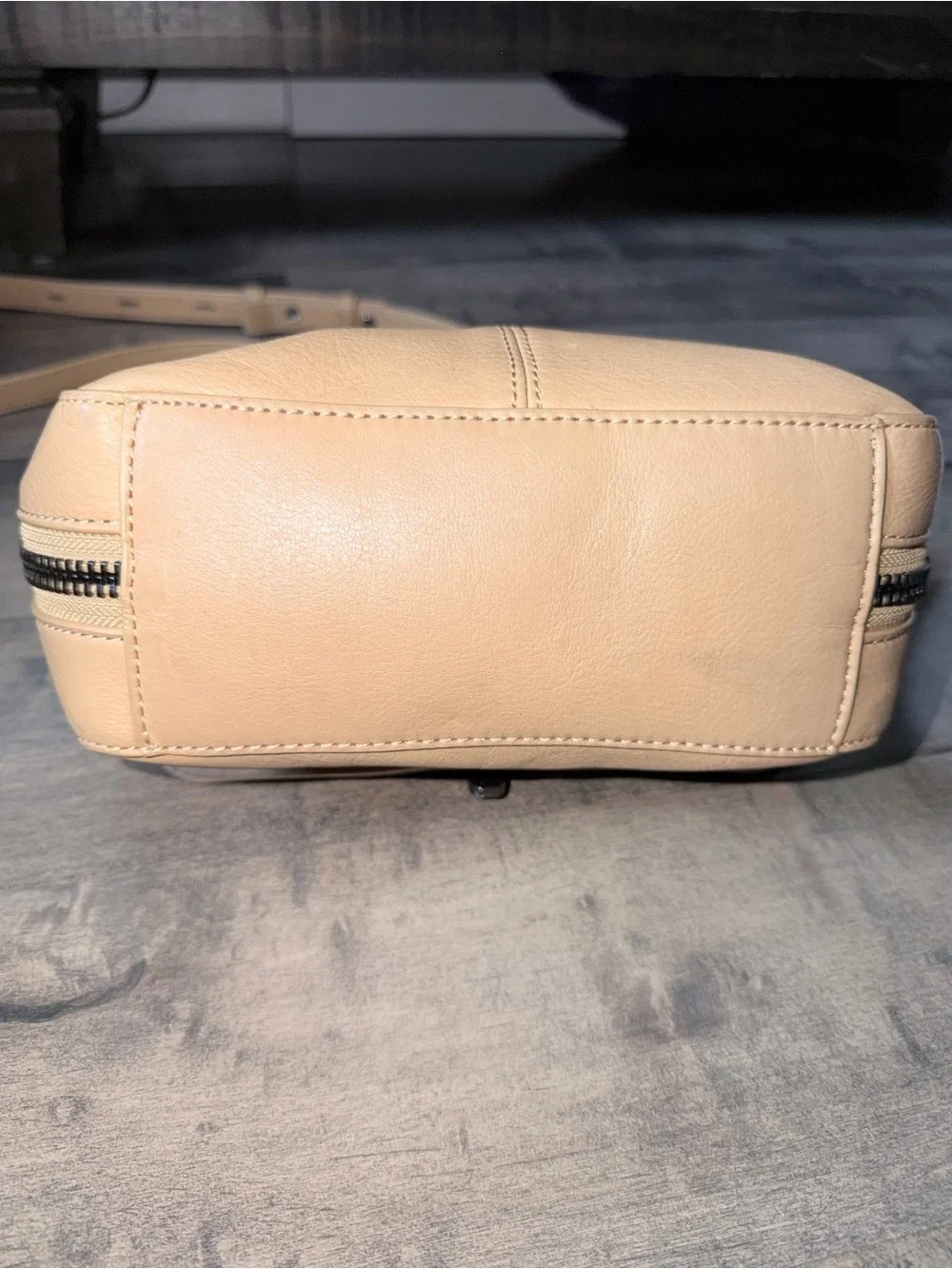 Via Spiga Tan Leather Flap Crossbody